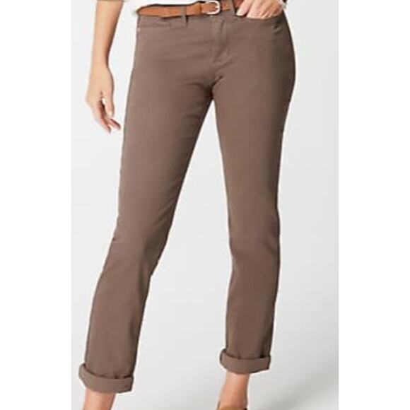 J. Jill Denim Taupe Boyfriend Straight Leg Jeans sz 18 NWT - Picture 2 of 4